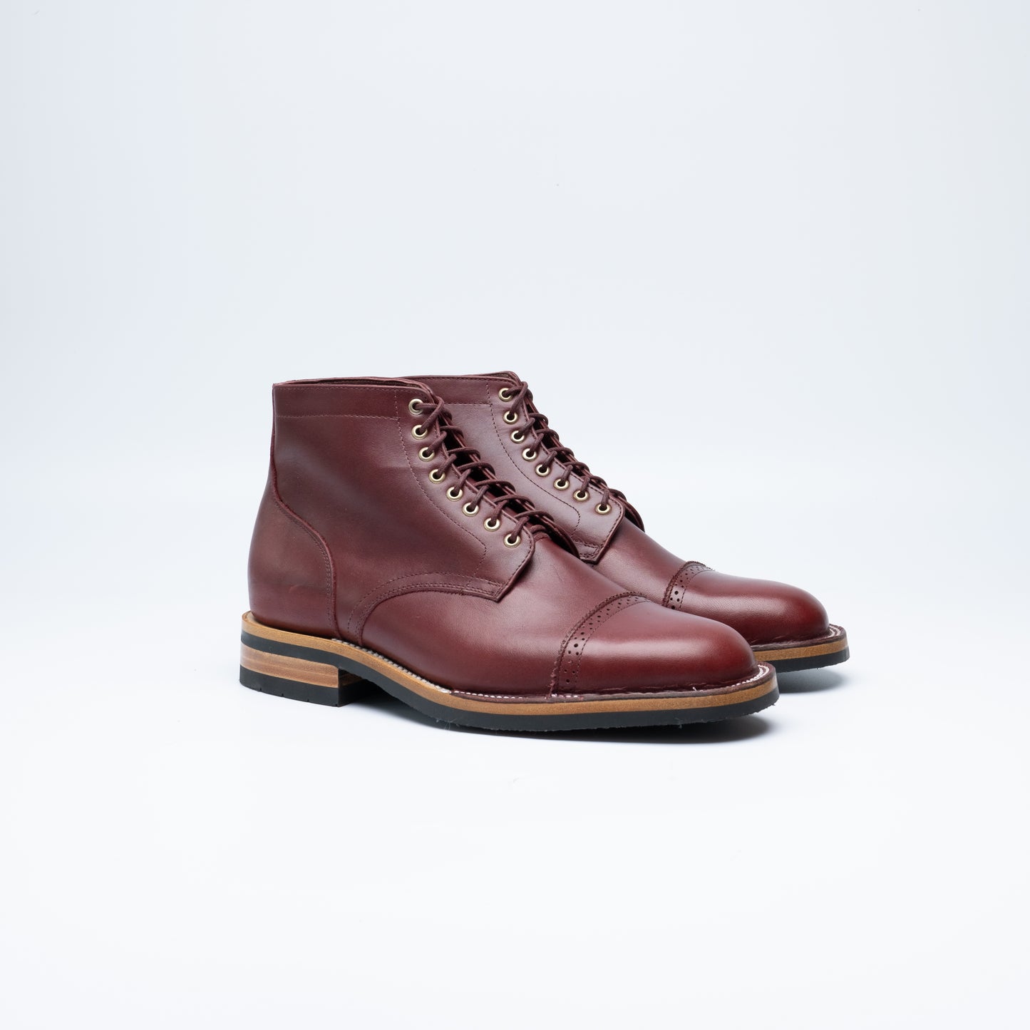 The Larry Lace-up Boot | Burgundy