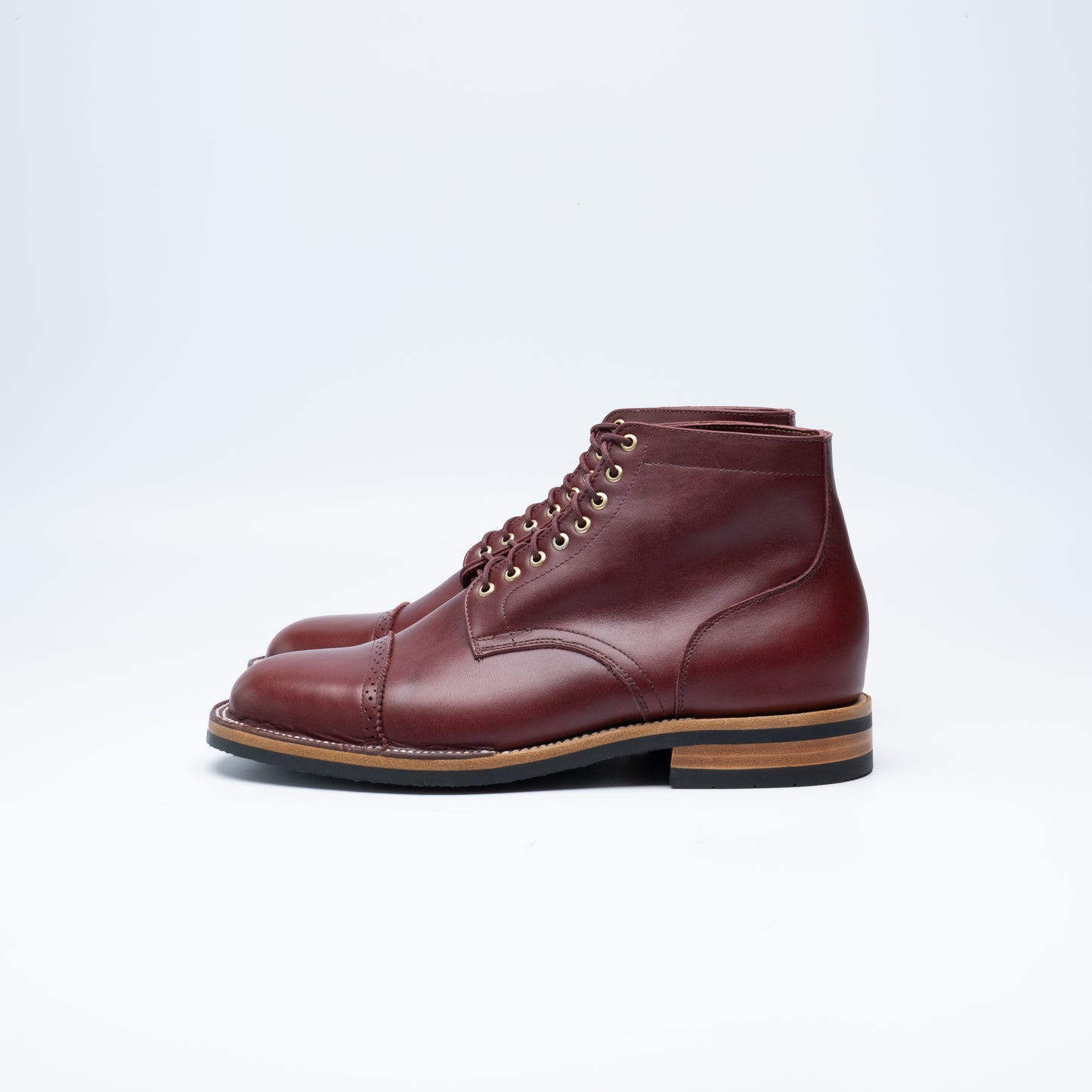 The Larry Lace-up Boot | Burgundy
