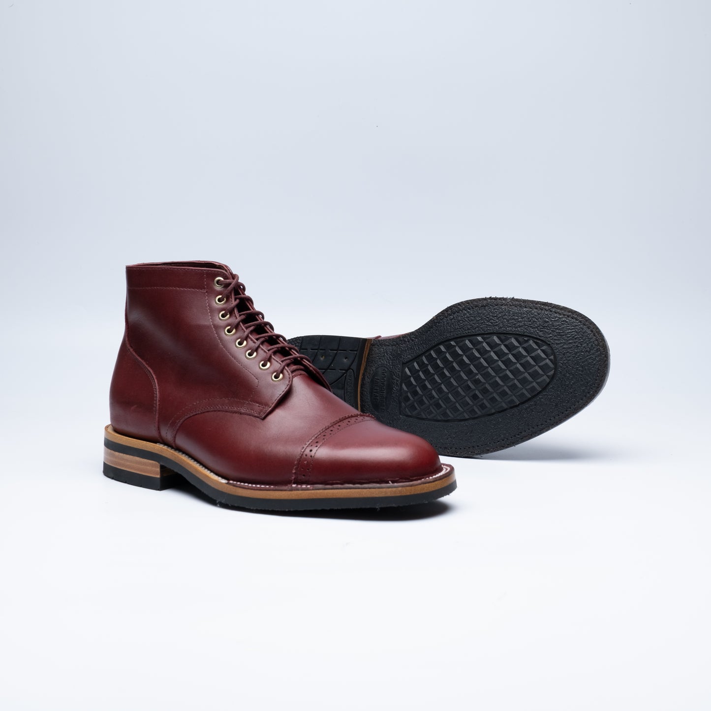 The Larry Lace-up Boot | Burgundy